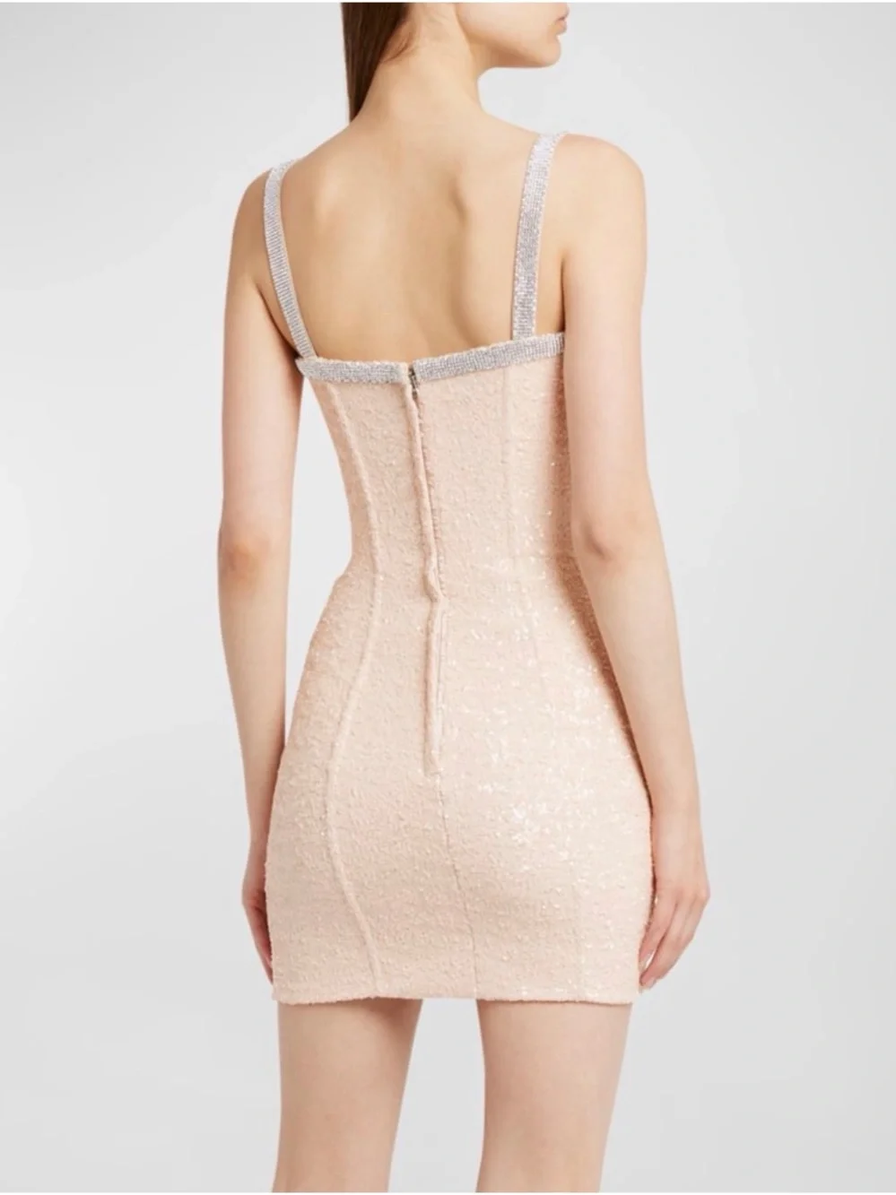 Dolce&Gabbana Paillette Embellished Mini Dress with Crystal Trim - Picture 7 of 7